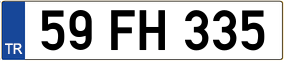 Trailer License Plate